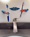 Blue crab toothbrush holder