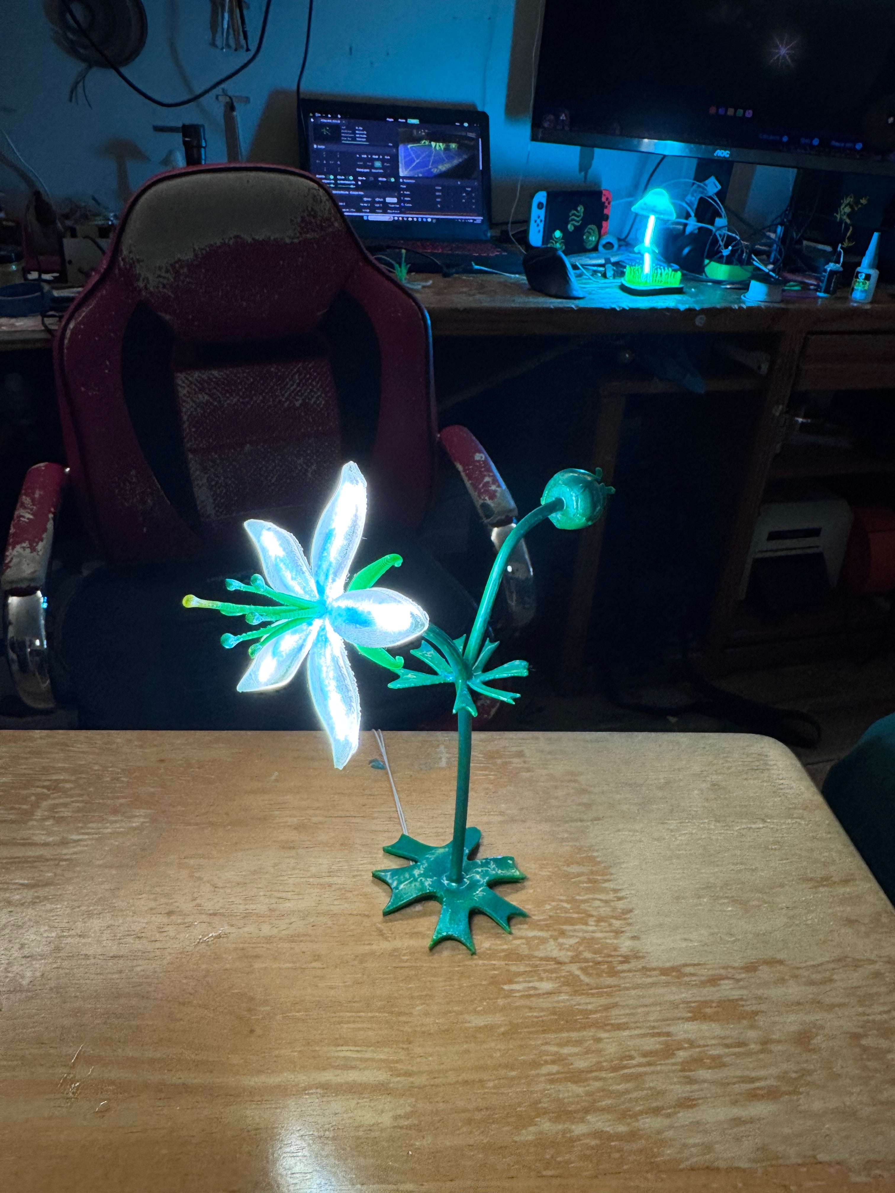 Flower lamp